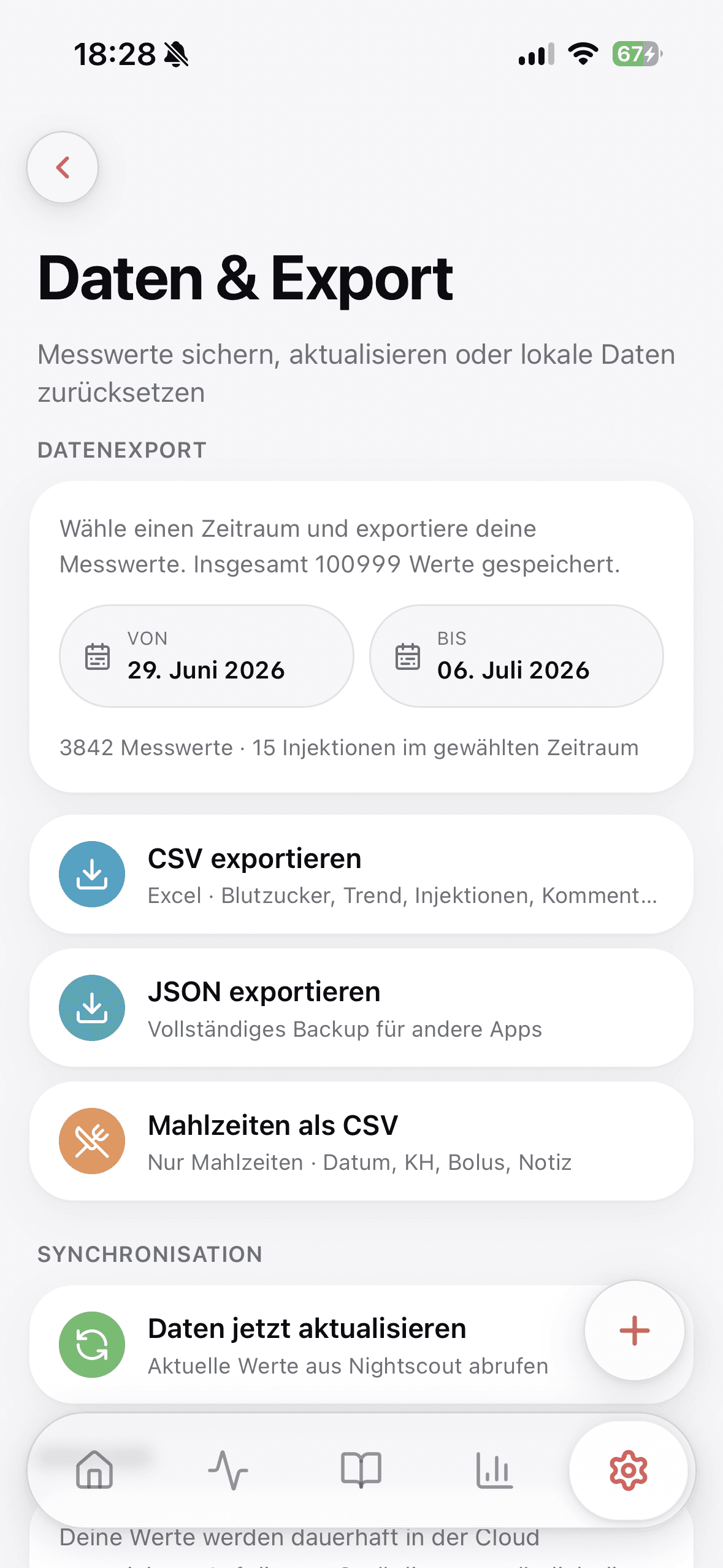 Datensicherheit in Glukinity