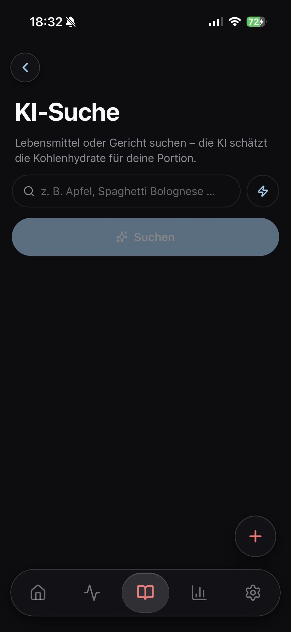 KI-Suche nach Lebensmitteln in Glukinity